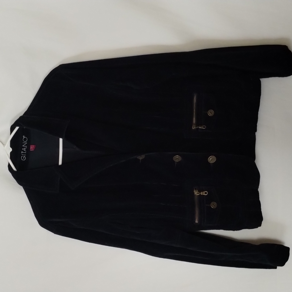 GITANO WOMEN CORDUROY BLAZER JACKET W/ POCKETS.